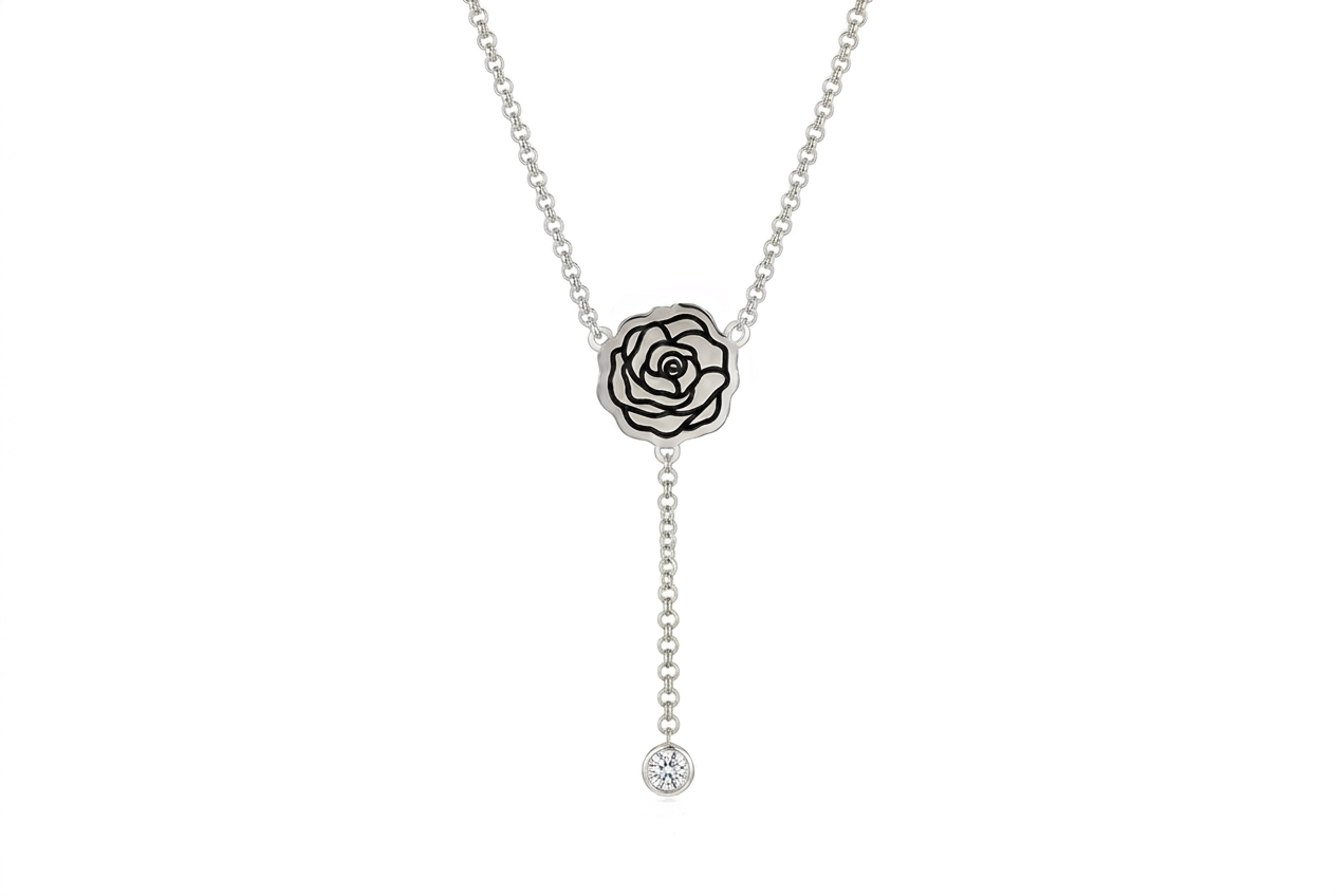 Birth Flower Y-Necklace