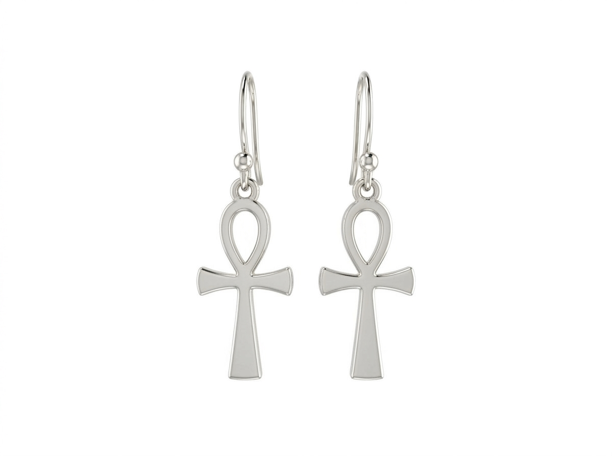 Minimalist Ankh Earrings