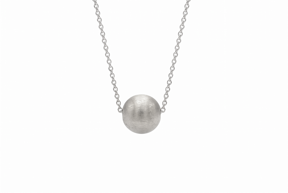 14k Gold Single Bead Necklace