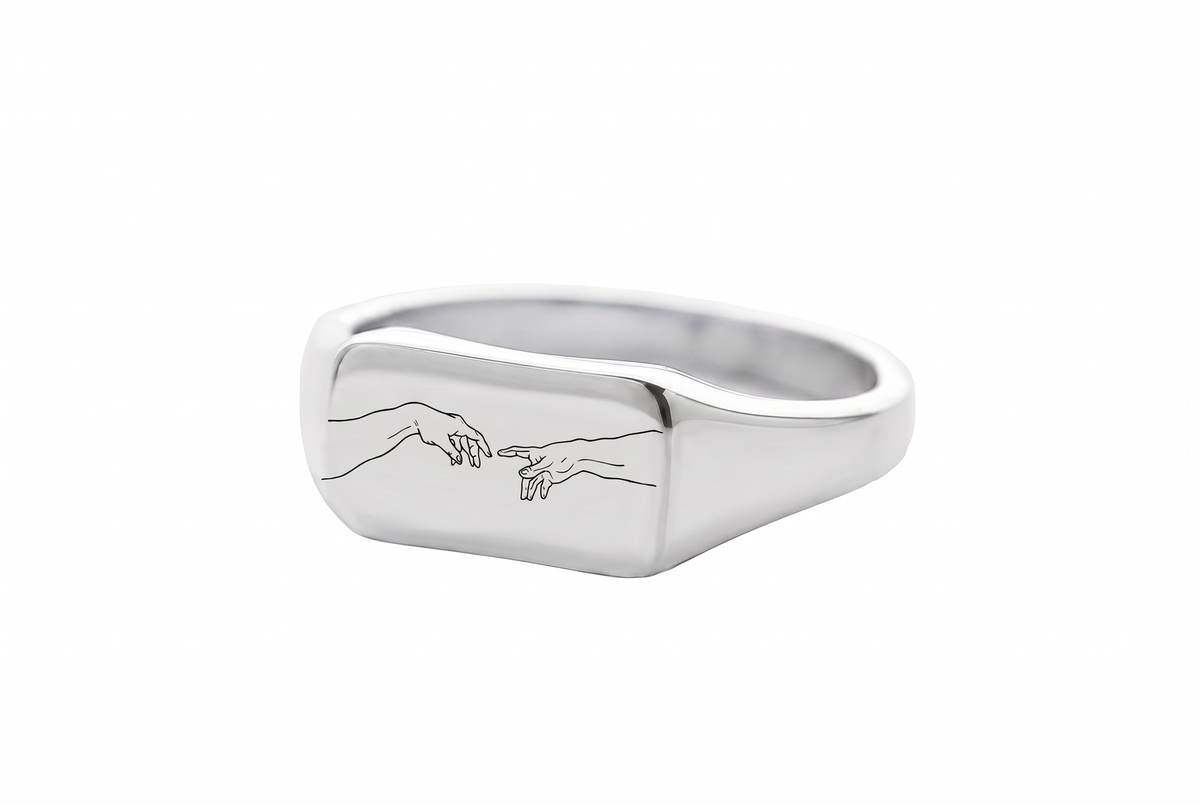 Creation Rectangle Signet Ring