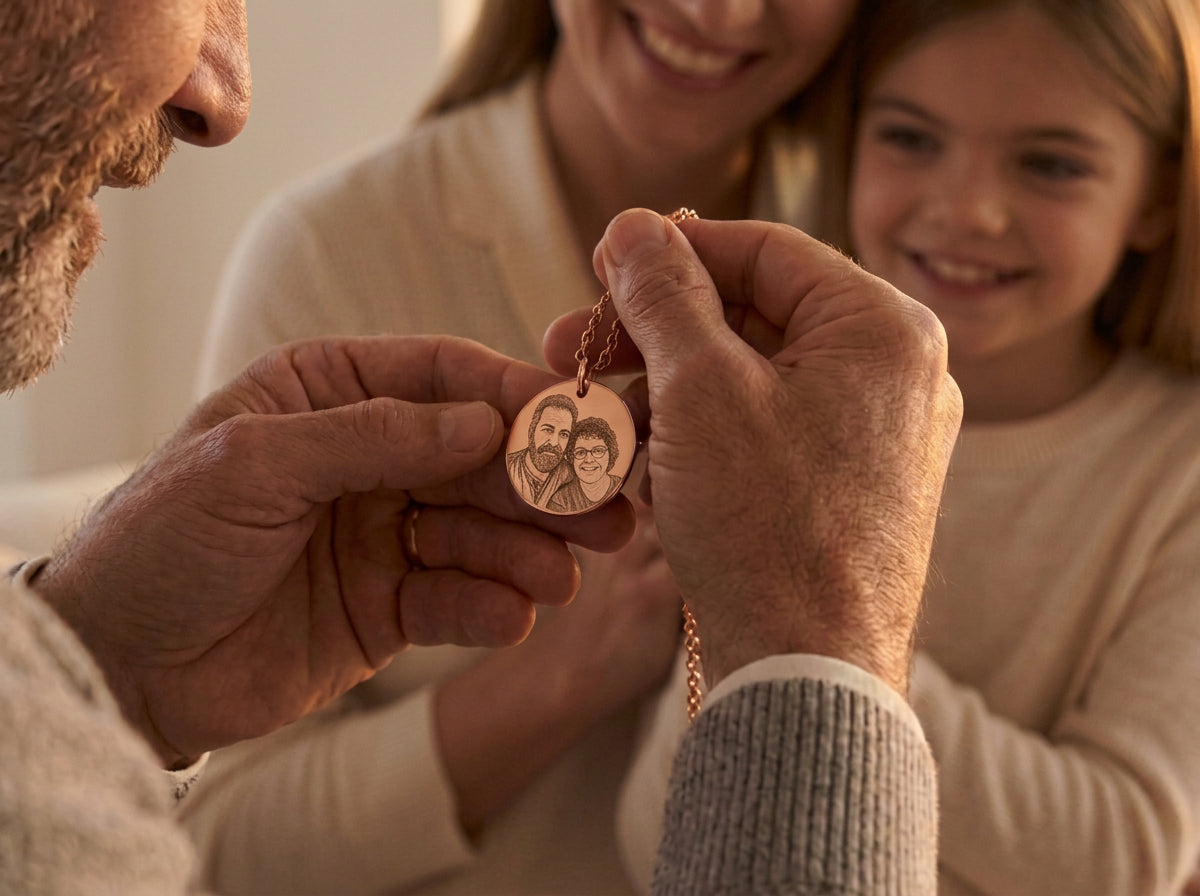 Photo Engraved Pendant