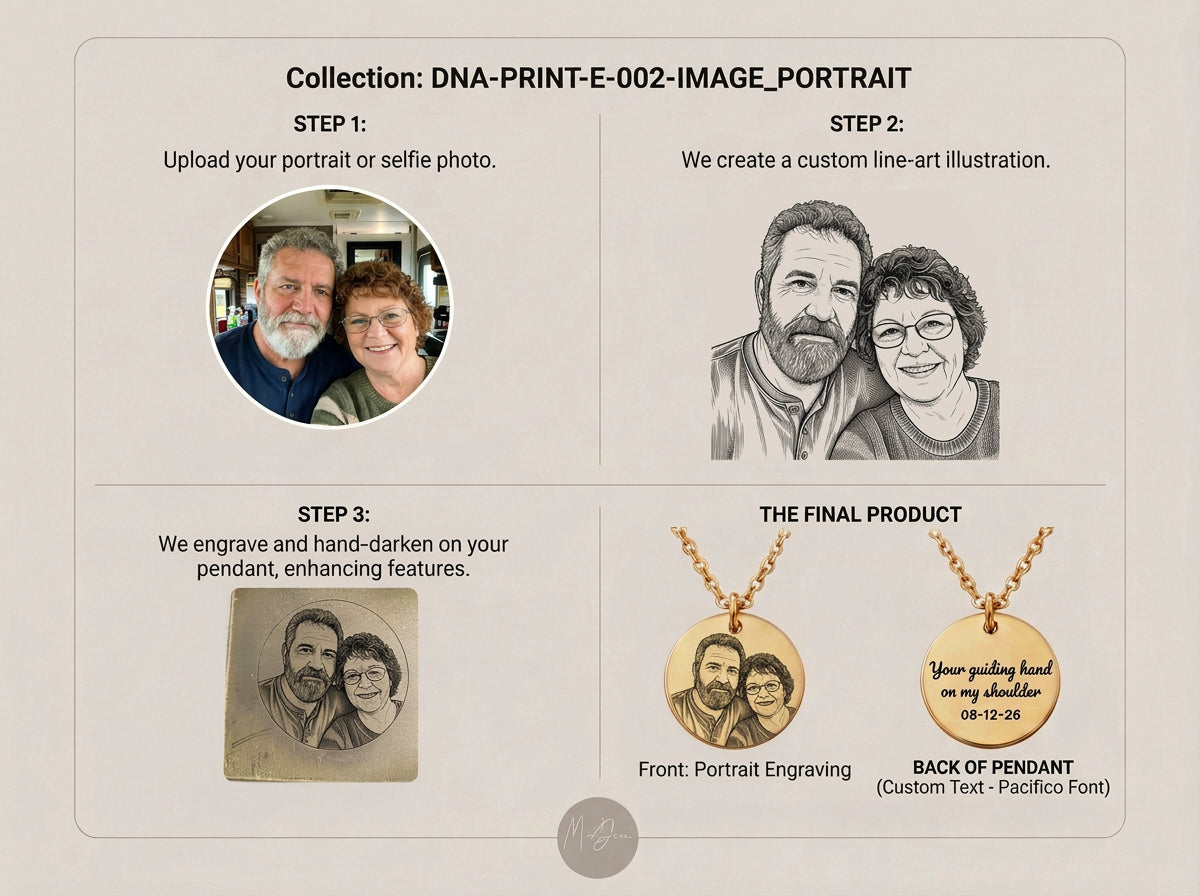 Photo Engraved Pendant