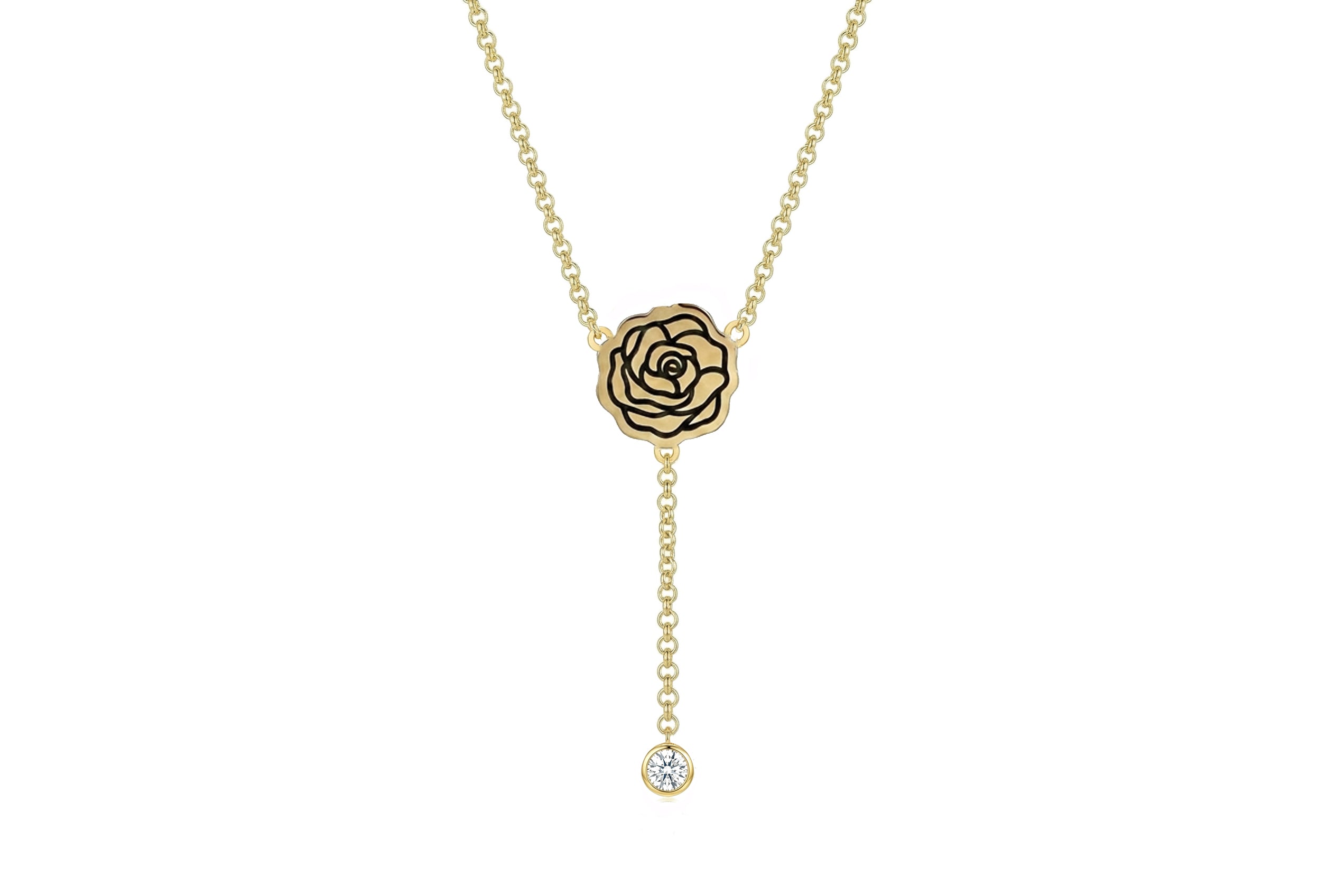 Birth Flower Y-Necklace