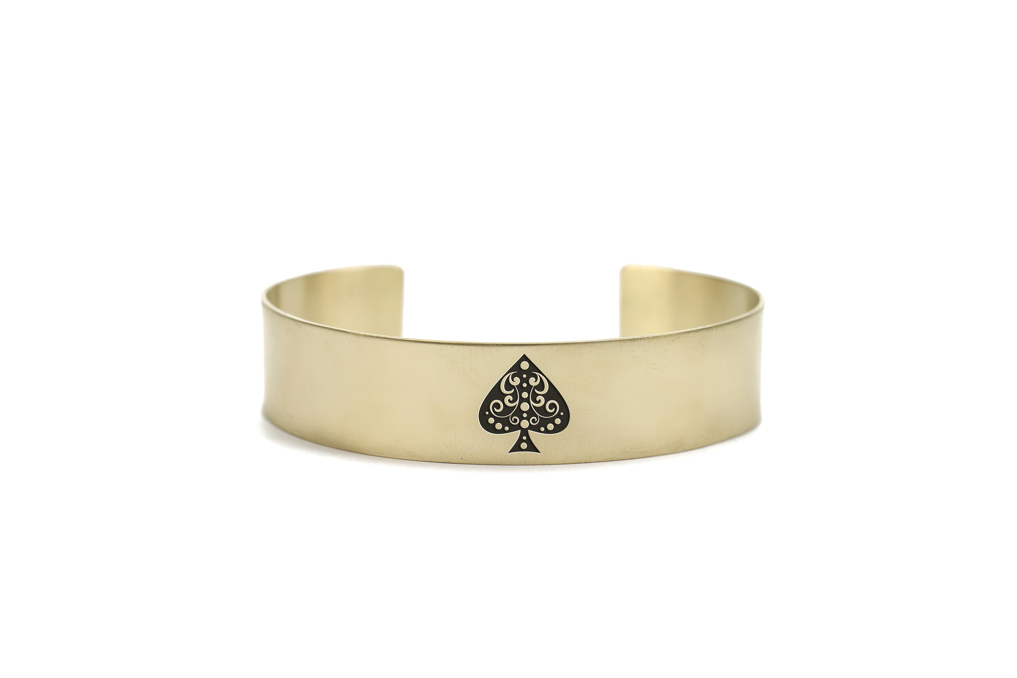 Gold Poker Spades Bracelet